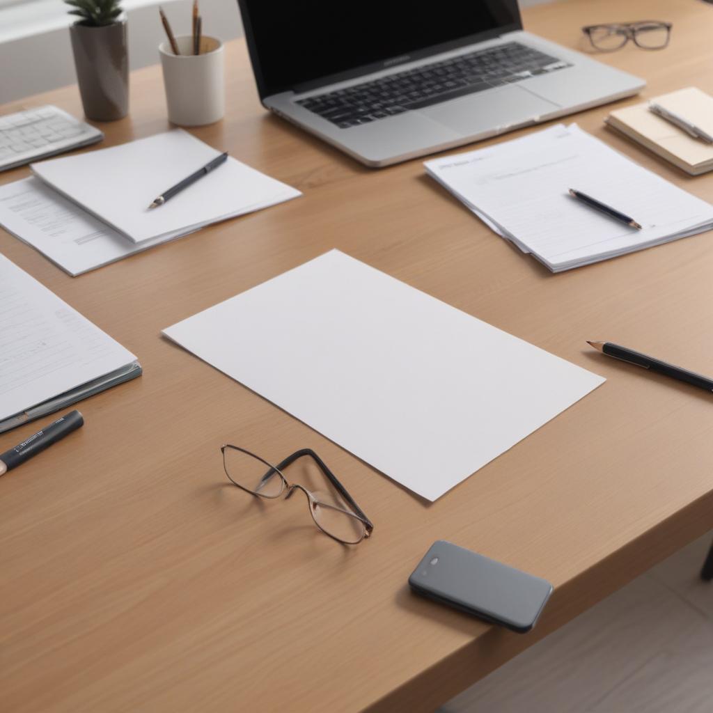 Stockfoto van een bureau